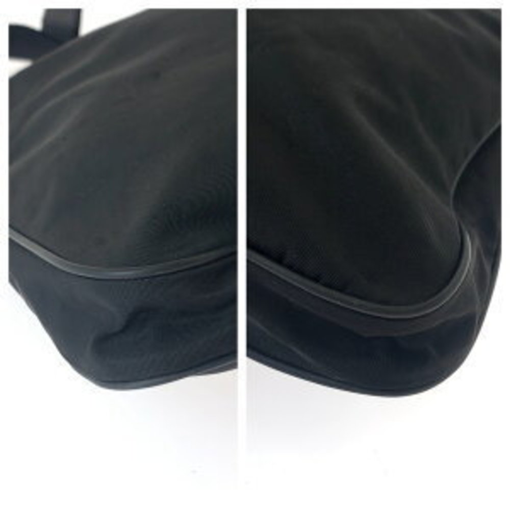 Prada Triangular Nylon Shoulder Black Tessuto Bag - image 3